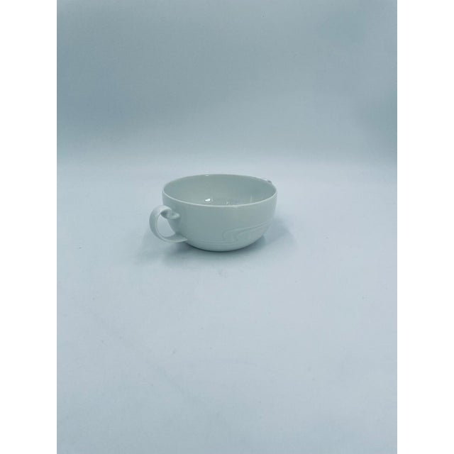 Asymmetria White Porcelain Bouillon Bowl from Rosenthal, 1965 For Sale - Image 3 of 9