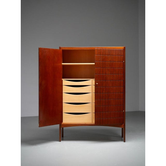 Wood Cabinet by Carl-Axel Acking for Nordiska Kompaniet, Sweden, 1950s For Sale - Image 7 of 16