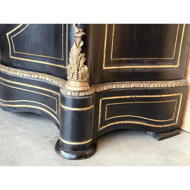 French 19th Century Napoleon III Period Cabinet with metal inlays For Sale - Image 12 of 18