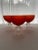 Orange Vintage Orange Carlo Moretti Satin Glass Champagne Coupes- Set of 6 For Sale - Image 8 of 13