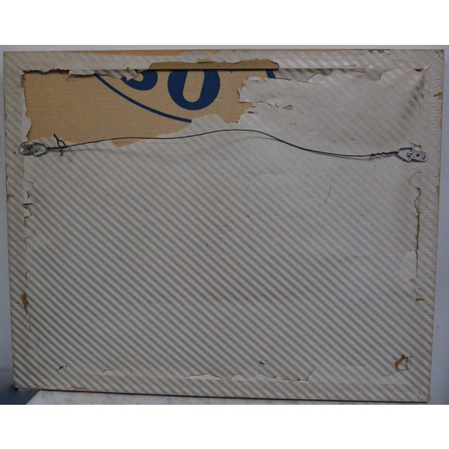 Anton Weiss City Scape Framed Watercolor, 1965 For Sale - Image 4 of 9