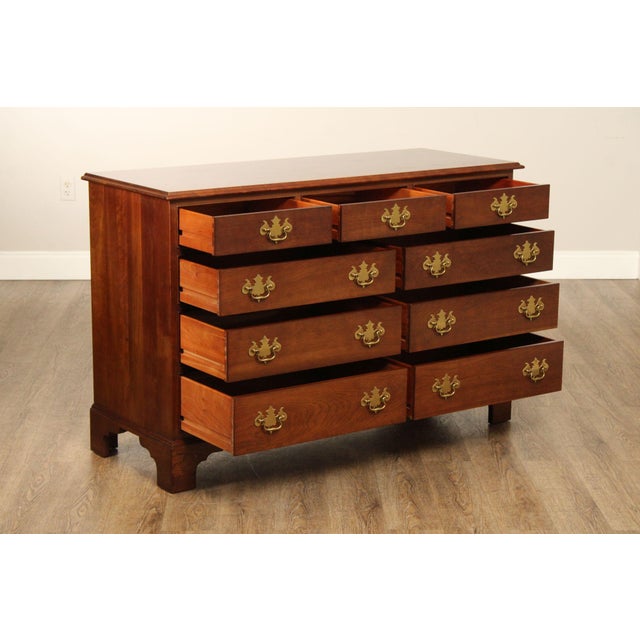 Chippendale Stickley Chippendale Style Cherry Dresser For Sale - Image 3 of 18