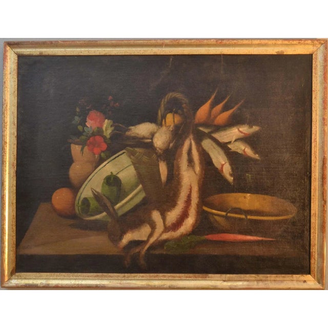 Textile Still Life, Oil on Canvas, 18th Century, Set of 6 For Sale - Image 7 of 17