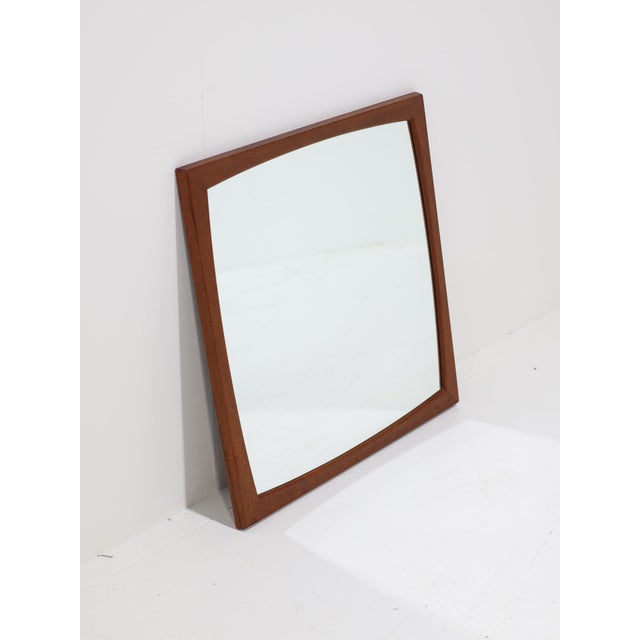 Square Teak Mirror by Kai Kristiansen for Aksel Kjersgaard, Denmark, 1960s For Sale - Image 11 of 11