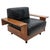 Mid-Century Modern Wood & Leather Armchair in the Style of Tobia Scarpa, 1960s For Sale - Image 16 of 16