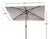 Modern Elegant Valance 6.5' x 10' W Rectangle Umbrella, Ivory With Black Trim For Sale - Image 3 of 5