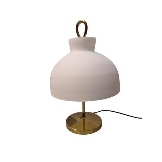 Vintage LTA3 Arenzano Small Model Table Lamp in Brass by Ignazio Gardella for Azucena, 1950s For Sale - Image 10 of 18