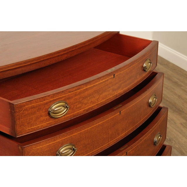 Biggs Hepplewhite Style Mahogany Chest of Drawers For Sale - Image 4 of 18