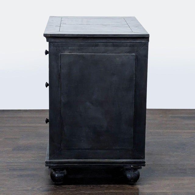 Restoration Hardware Restoration Hardware Zinc Three Drawer Nightstand For Sale - Image 4 of 11