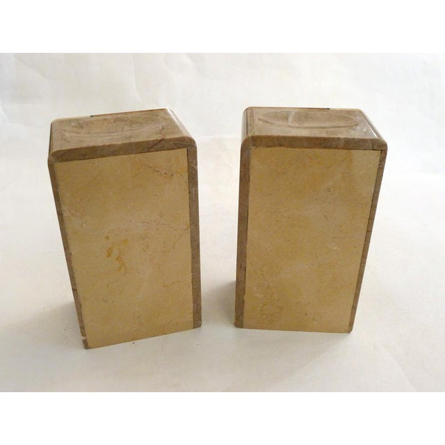 Art Deco Bookends in Marble and Onyx Block, 1930s, Set of 2 For Sale - Image 4 of 13