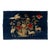 4 X 7 Pictorial Handmade Chinese Art Deco Wool Rug in Navy Blue For Sale