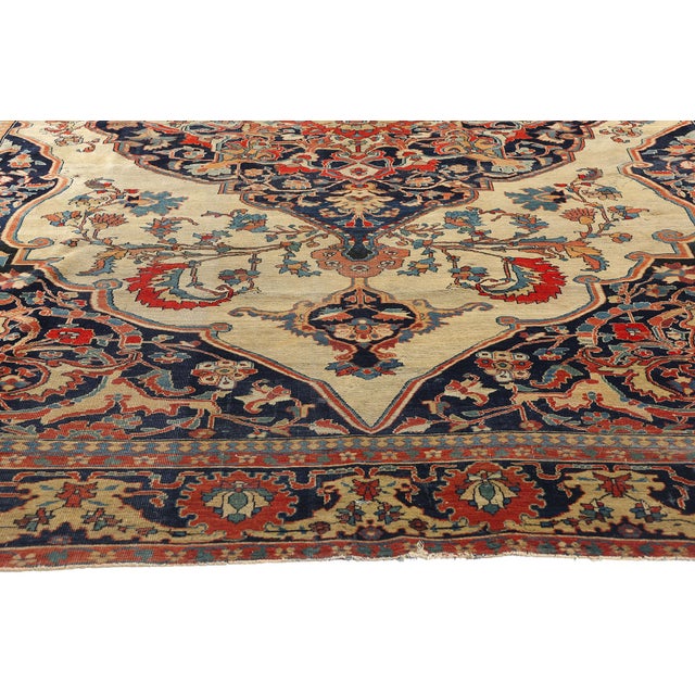 Late 19th Century Persian Mohtasham Kashan Rug - 06'09 X 10'02 For Sale - Image 4 of 10