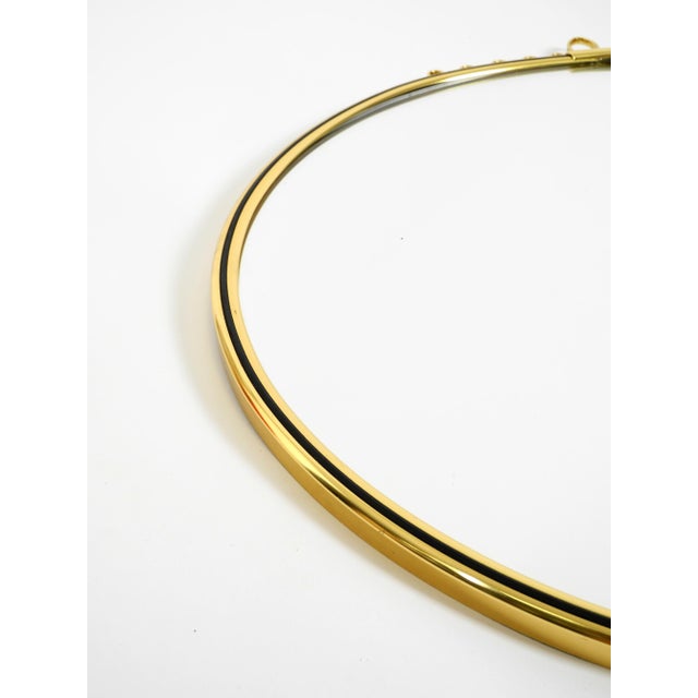 Mid-Century Modern Brass Wall Mirror from Lenz, 1964 For Sale - Image 6 of 14