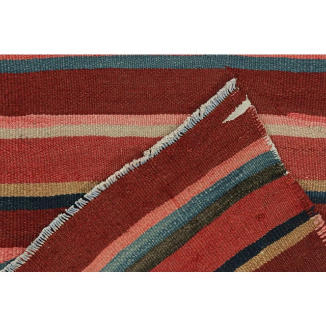 Textile Vintage Persian Karadagh Tribal Kilim in Polychromatic Stripes by Rug & Kilim - 2'6''x11'8'' For Sale - Image 7 of 7