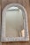 Farmhouse Vintage Arched White Wicker Wall Mirror For Sale - Image 3 of 9