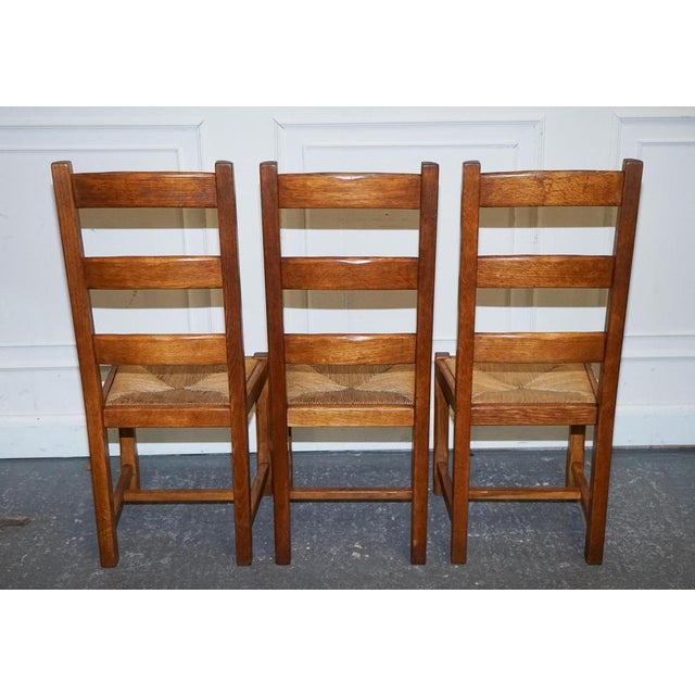 Vintage French Farm Country Dining Chairs, 1950s, Set of 6 For Sale - Image 5 of 17