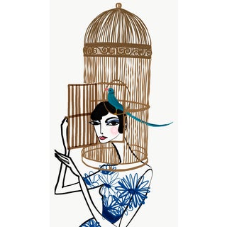 Chapeau Peak a Boo Birdcage by Annie Naranian For Sale