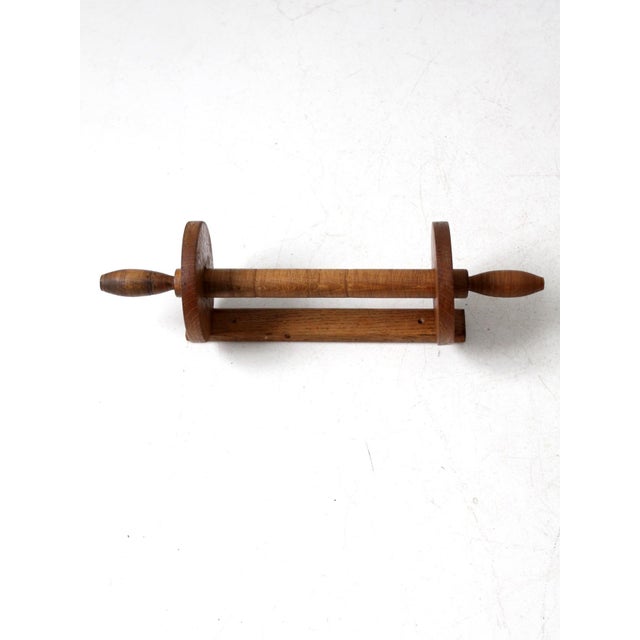 Vintage Wooden Wall Mount Towel Rack For Sale - Image 11 of 12