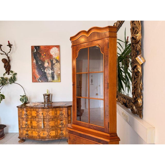 1960s Corner Display Cabinet with Glass, 1960s For Sale - Image 5 of 10