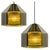 Swedish Green Tinted Glass & Brass Pendant Lamp attributed to Carl Fagerlund for Orrefors, 1960s For Sale - Image 18 of 18