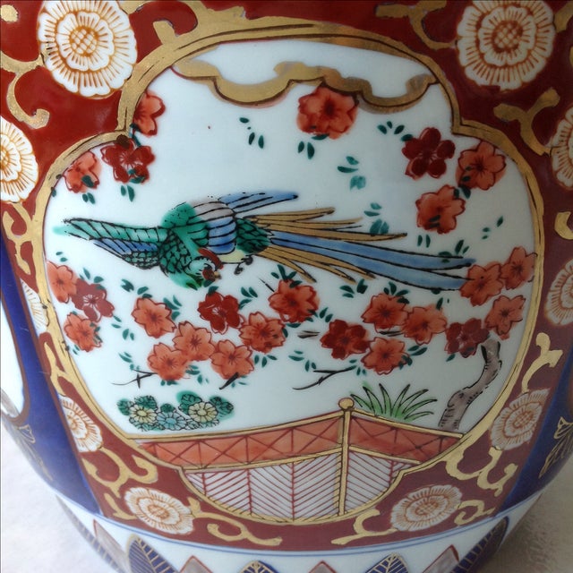 Japanese Gold Imari Porcelain Jardinière Chairish