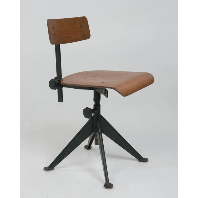 French Industrial Task Chair Attributed to Jean Prouvé Prouve For Sale - Image 13 of 13