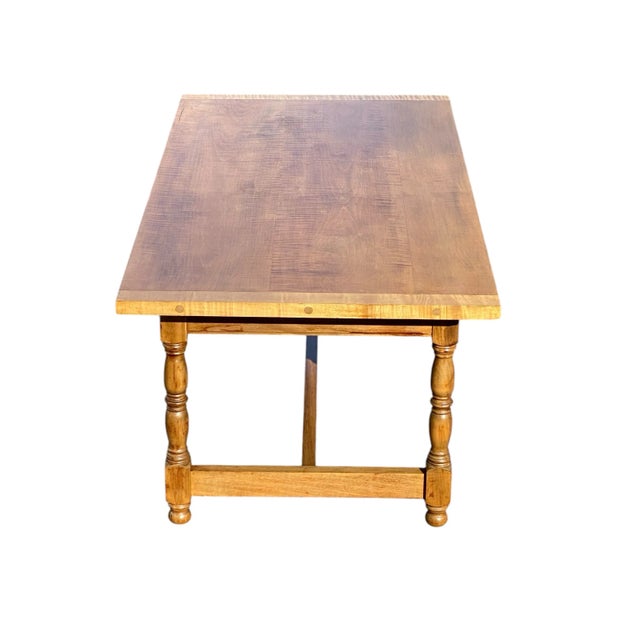 Vintage Tiger Maple Coffee Table For Sale - Image 9 of 12