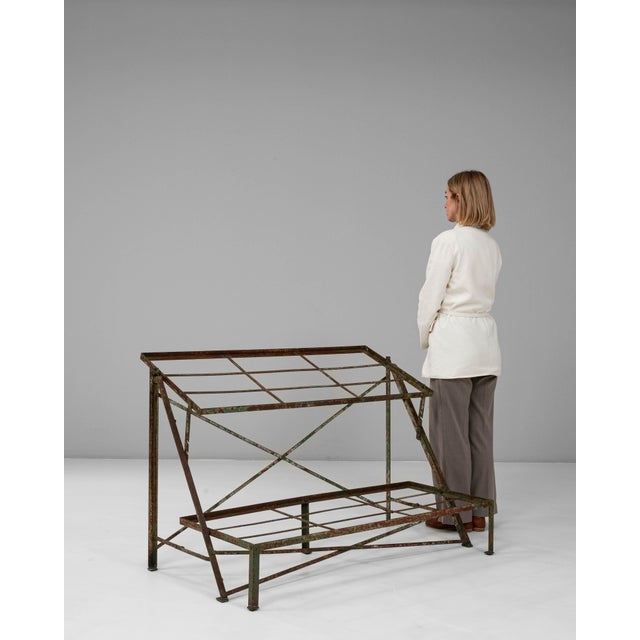 19th Century French Iron & Wood Display Table For Sale In Greensboro - Image 6 of 18