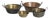 Portuguese Pots and Bowl, 1800s, Set of 8 For Sale