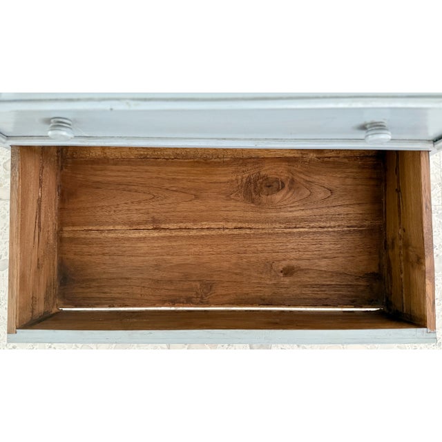 Wood 7 Drawers Italian High Boy Dresser From 80's For Sale - Image 7 of 9