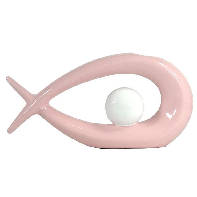 Pink French Postmodern Ceramic Tosca Vase, 1980s For Sale - Image 8 of 8