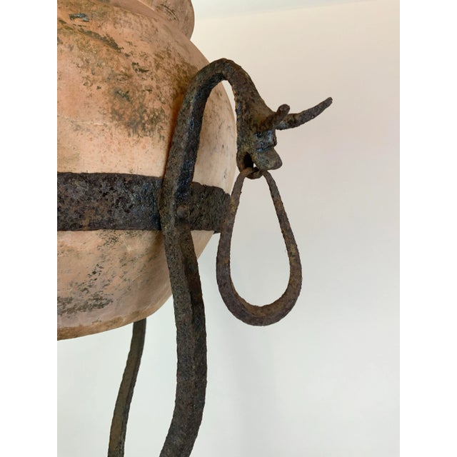 Metal 1920s Hand Forged Iron Stand Featuring Whimsical Griffins For Sale - Image 7 of 12