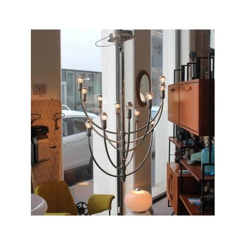 12-Light Chandelier by Vico Magistretti for Oluce, 2000s For Sale - Image 12 of 15