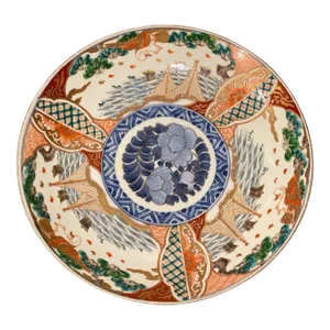 Japanese Meiji Period Imari Porcelain Harger / Plate