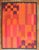 This dramatic vintage rollaken kilm rug was woven in Kronoborgs Lans Hemslojd-Kristianstad by Irma Kronlund in 1955...