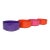 Set of Four Vintage Purple, Orange and Pink Melamine "Max" Bowls by Massimo Vignelli for Heller For Sale