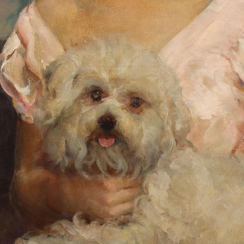 Géza Kövesdy, Portrait, Oil on Canvas, Framed For Sale - Image 5 of 13