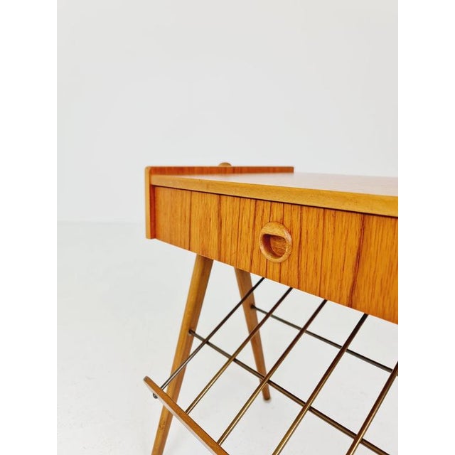 Mid-Century Danish Teak Bedside Table For Sale - Image 15 of 16