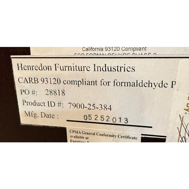 Traditional Henredon Sideboard, Dark Walnut For Sale - Image 3 of 12
