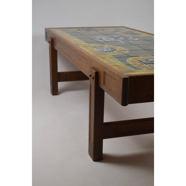 Ceramic Coffee Table by Jean Dasti, Vallauris, France, 1950s For Sale - Image 4 of 18