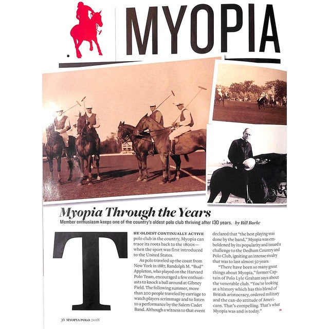 White Myopia Polo Magazine 2018 For Sale - Image 8 of 12