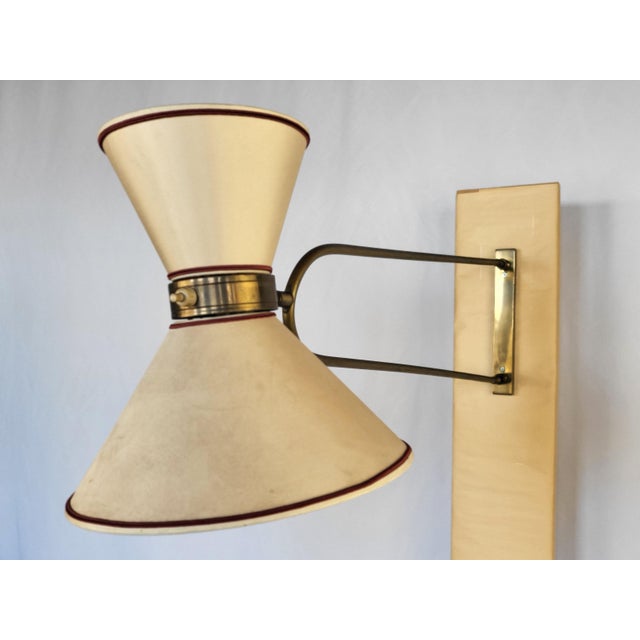 Manufacturer: Maison Lunel Designer: Diabolo Dims.: Projection - 32" Small shade diameter: 6" Bottom Shade Diameter: 10"...