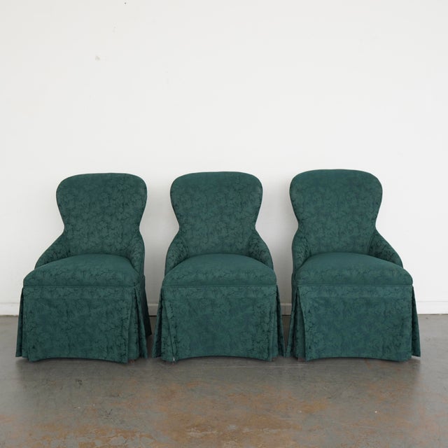 Green Vintage Designmaster Upholstered Dining Chairs (Set of 6) For Sale - Image 8 of 16