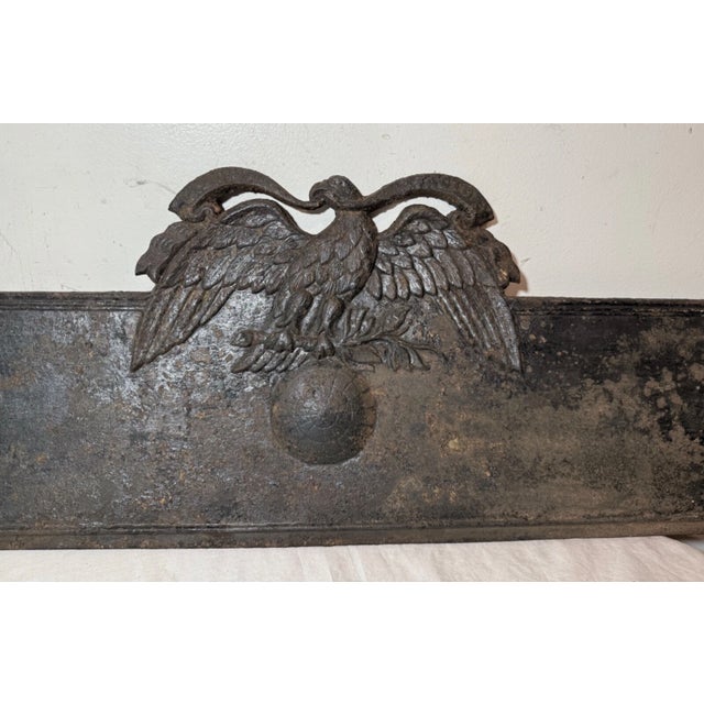 Gothic Large Antique the Union Factory Architectural Salvage Door Eagle Pediment Gothic For Sale - Image 3 of 15