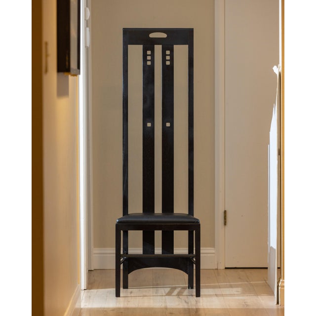 Vintage Charles Rennie Mackintosh Style Ingram High Back Chair For Sale In Sacramento - Image 6 of 15