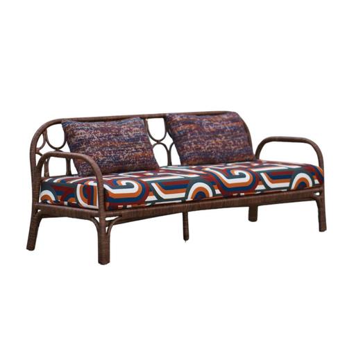 Contemporary Miss Lo Bench in Stained Rattan by Popus Editions For Sale - Image 3 of 7