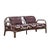 Contemporary Miss Lo Bench in Stained Rattan by Popus Editions For Sale - Image 3 of 7