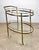 Mid 20th Century Modern / Hollywood Regency Brass Two-Tier Oval Bar Cart / Tea Cart For Sale - Image 4 of 12