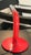 Vintage Red & Silver Gulp Table Lamp by Ingo Maurer for Design M, 1960s For Sale - Image 6 of 9