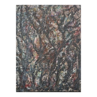 Mid Century Abstract Impressionist Monterey Bay Kelp Forest by Honora Berg For Sale